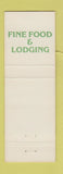Matchbook Cover - The Inn on the Library Lawn Westport NY