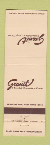 Matchbook Cover - Granit Hotel Country Club Kerhonkson NY