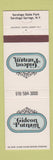 Matchbook Cover - Gideon Putnam Hotel Saratoga Springs NY