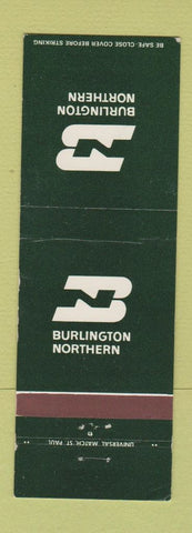 Matchbook Cover - Burlington Northern Railroad WEAR