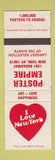 Matchbook Cover - Poster Empire New York City WEAR
