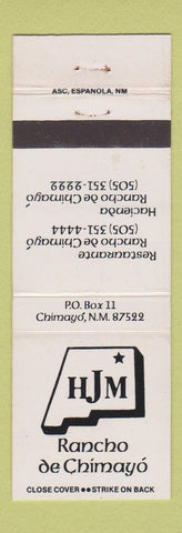 Matchbook Cover - Rancho de Chimayo NM