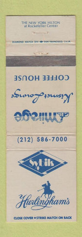 Matchbook Cover - Sybils Hurlingham's  New York City Hilton Hotel WEAR
