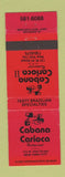 Matchbook Cover - Cabana Carioca II Restaurant New York City