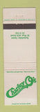 Matchbook Cover - Charley O's Bar Grill New York City WEAR