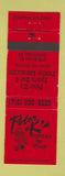 Matchbook Cover - Peter K's Sports Bar Restaurant Cheektowaga NY RED
