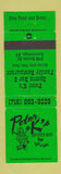 Matchbook Cover - Peter K's Sports Bar Restaurant Cheektowaga NY GREEN