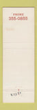 Matchbook Cover - Chalet Suisse New York City