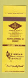 Matchbook Cover - Citizens Bank Covington Mandeville Slidell Abita Springs LA