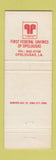 Matchbook Cover - First Federal Savings Opelousas LA Christmas WEAR