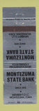 Matchbook Cover - Montezuma State Bank IA WORN