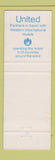Matchbook Cover - United Airlines WEAR