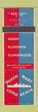 Matchbook Cover - Queen Mary Restaurants Long Beach CA