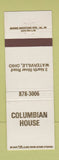 Matchbook Cover - Columbian House Waterville OH