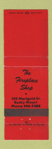 Matchbook Cover - The Fireplace Shop Rocky Mount NC WEAR