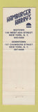 Matchbook Cover - Hamburger Harry's New York City WEAR