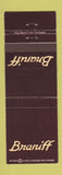 Matchbook Cover - Braniff Airlines