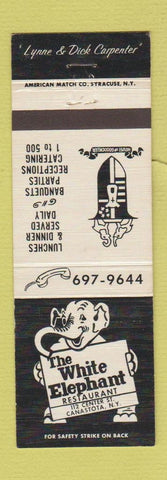 Matchbook Cover - White Elephant Restaurant Canastota NY