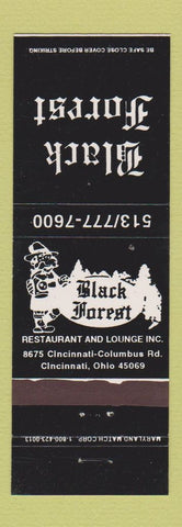 Matchbook Cover - Black Forest Restaurant Cincinnati OH