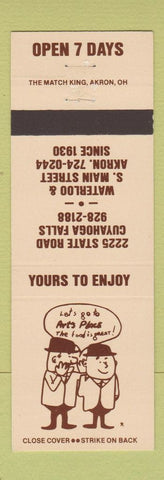 Matchbook Cover - Art's Place Akron Cuyahoga Falls OH