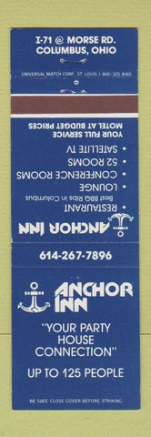 Matchbook Cover - Anchor Inn Columbus OH