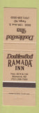 Matchbook Cover - Doublewood Ramada Inn Bismarck Fargo ND WEAR