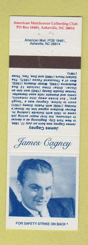 Matchbook Cover - American Matchcover Club James Gagney