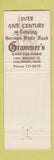 Matchbook Cover - Grammer's Cincinnati OH restaurant German