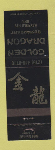 Matchbook Cover - Golden Dragon Restaurant Chinese Mayfield Heights OH