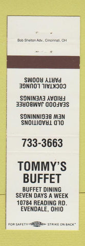 Matchbook Cover - Tommy's Buffet Evendale OH