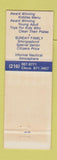 Matchbook Cover - McGarvey's Nautical Restaurant Vermilion OH
