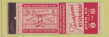 Matchbook Cover - Thompson's Restaurant Avon NY Federal WEAR