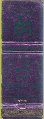 Matchbook Cover - Citizens National Bank Lubock TX