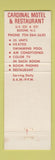 Matchbook Cover - Cardinal Motel Restaurant Boone NC