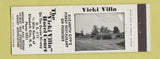 Matchbook Cover - Vicki Villa Hotel Court Elizabeth City NC