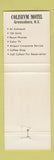 Matchbook Cover - Coliseum Motel Greensboro NC
