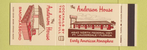 Matchbook Cover - Anderson House Smorgasbord Fort Lauderdale FL SAMPLE