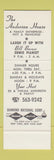 Matchbook Cover - Anderson House Smorgasbord Fort Lauderdale FL SAMPLE