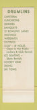 Matchbook Cover - Drumlines Golf Course Syracuse NY SAMPLE