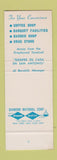 Matchbook Cover - Blue Bonnet Hotel San Antonio TX SAMPLE Full Length