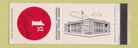 Matchbook Cover - 1st Bank of Columbus GA WEAR