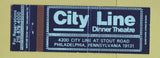 Matchbook Cover - City Line Dinner Theatre Philadelphia PA Full Length
