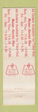 Matchbook Cover - Chili Parlour Hazleton PA DOUBLE PRINT