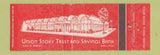 Matchbook Cover - Union Story Trust Savings Bank Ames IA WEAR Full Length