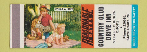 Matchbook Cover - Country Club Drive Inn SAMPLE
