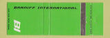 Matchbook Cover - Braniff Airlines GREEN