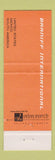 Matchbook Cover - Braniff Airlines GREEN