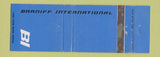 Matchbook Cover - Braniff Airlines BLUE WEAR