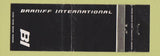 Matchbook Cover - Braniff Airlines BLACK WEAR