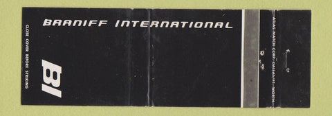 Matchbook Cover - Braniff Airlines BLACK WEAR